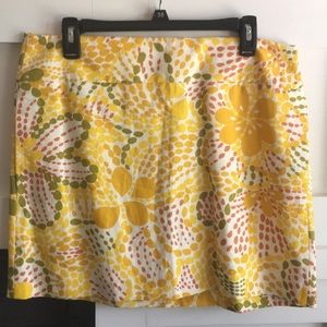 J. Crew linen skirt, fully lined size 10